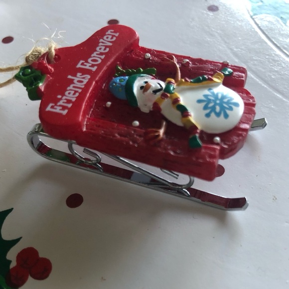 Personalized Sleigh Ornament “Friends Forever” - Picture 2 of 3